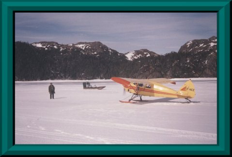 Plane on ski's